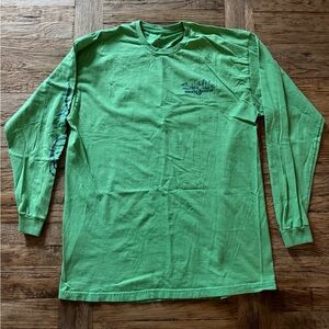 Salt Life Long Sleeve Shirt XL Green Graphic Fish Surf Dive